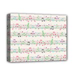 Rainbow Music Notes Deluxe Canvas 14  x 11  (Stretched)