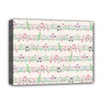 Rainbow Music Notes Deluxe Canvas 16  x 12  (Stretched) 