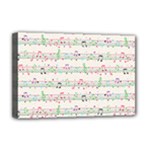 Rainbow Music Notes Deluxe Canvas 18  x 12  (Stretched)