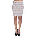 Rainbow Music Notes Bodycon Skirt