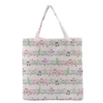 Rainbow Music Notes Grocery Tote Bag