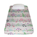 Rainbow Music Notes Fitted Sheet (Single Size)