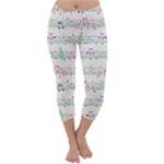 Rainbow Music Notes Capri Winter Leggings 