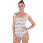 Rainbow Music Notes Short Sleeve Leotard 