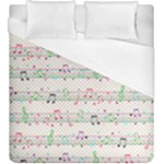 Rainbow Music Notes Duvet Cover (King Size)