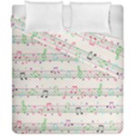 Rainbow Music Notes Duvet Cover Double Side (California King Size)