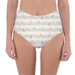 Rainbow Music Notes Reversible High-Waist Bikini Bottoms