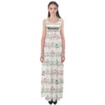 Rainbow Music Notes Empire Waist Maxi Dress