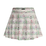 Rainbow Music Notes Mini Flare Skirt