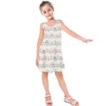 Rainbow Music Notes Kids  Sleeveless Dress