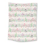 Rainbow Music Notes Medium Tapestry