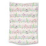 Rainbow Music Notes Large Tapestry