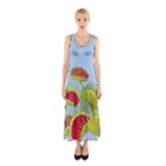 Blue Fly Trap Sleeveless Maxi Dress