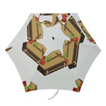 coffin emojis Mini Folding Umbrella