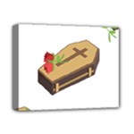 coffin emojis Deluxe Canvas 14  x 11  (Stretched)