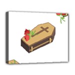 coffin emojis Deluxe Canvas 20  x 16  (Stretched)