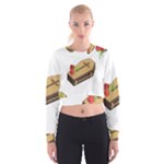 coffin emojis Cropped Sweatshirt