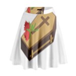 coffin emojis High Waist Skirt