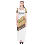 coffin emojis Short Sleeve Maxi Dress