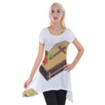 coffin emojis Short Sleeve Side Drop Tunic