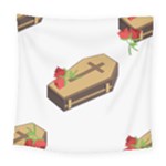 coffin emojis Square Tapestry (Large)