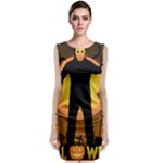 Friday 13th Zombie Sleeveless Velvet Midi Dress