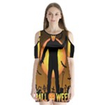 Friday 13th Zombie Shoulder Cutout Velvet One Piece