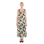 yellow bats Sleeveless Maxi Dress