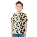 yellow bats Kids  Cotton Tee