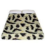 yellow bats Fitted Sheet (King Size)