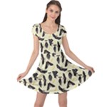 yellow bats Cap Sleeve Dress