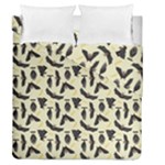 yellow bats Duvet Cover Double Side (Queen Size)