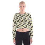 yellow bats Cropped Sweatshirt