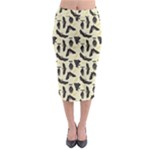 yellow bats Midi Pencil Skirt