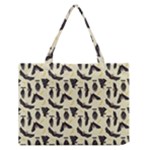 yellow bats Zipper Medium Tote Bag