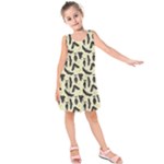 yellow bats Kids  Sleeveless Dress