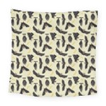 yellow bats Square Tapestry (Large)