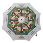 Happy Kwanzaa Gifts Hook Handle Umbrella (Medium)