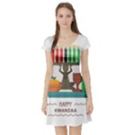 Happy Kwanzaa Gifts Short Sleeve Skater Dress