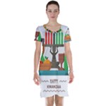 Happy Kwanzaa Gifts Short Sleeve Nightdress