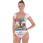 Happy Kwanzaa Gifts Short Sleeve Leotard 