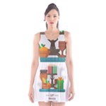 Happy Kwanzaa Gifts Scoop Neck Skater Dress