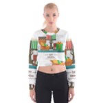 Happy Kwanzaa Gifts Cropped Sweatshirt