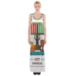 Happy Kwanzaa Gifts Maxi Thigh Split Dress