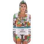 Happy Kwanzaa Gifts Long Sleeve Hooded T-shirt