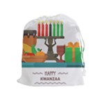 Happy Kwanzaa Gifts Drawstring Pouch (XL)