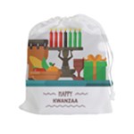 Happy Kwanzaa Gifts Drawstring Pouch (XXL)