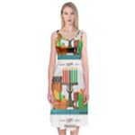 Happy Kwanzaa Gifts Midi Sleeveless Dress