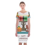 Happy Kwanzaa Gifts Classic Short Sleeve Midi Dress