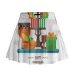 Happy Kwanzaa Gifts Mini Flare Skirt